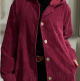 Women's Hooded Loose Corduroy Casual Jacket