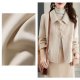 Temperament Pure Color Small Woolen Coat For Women