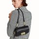 One-shoulder small square bag stitched crossbody bag