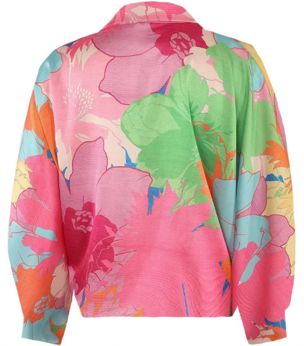 Women's Fashion Printed Lantern Sleeve All-matching Shirt